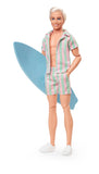 Barbie The Movie  Ken Doll Wearing Pastel Striped Beach Matching Set