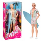 Barbie The Movie  Ken Doll Wearing Pastel Striped Beach Matching Set