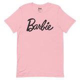 Barbie Script Logo Unisex Pink T-Shirt