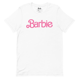 Barbie Classic Logo Unisex White T-Shirt