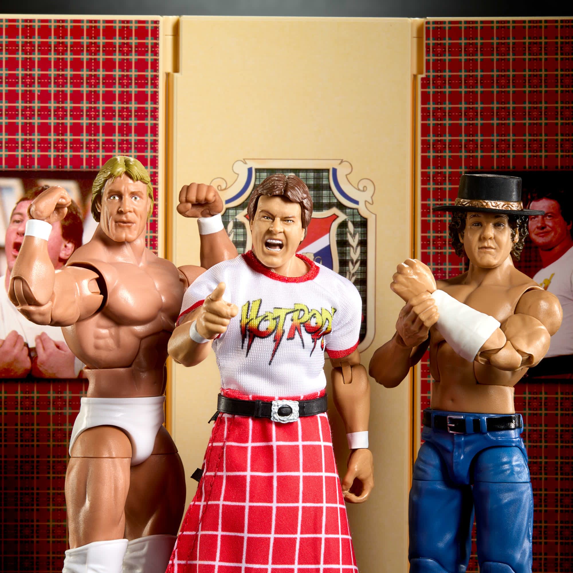 WWE Elite Collection Piper’s Pit Set of 3 Action Figures