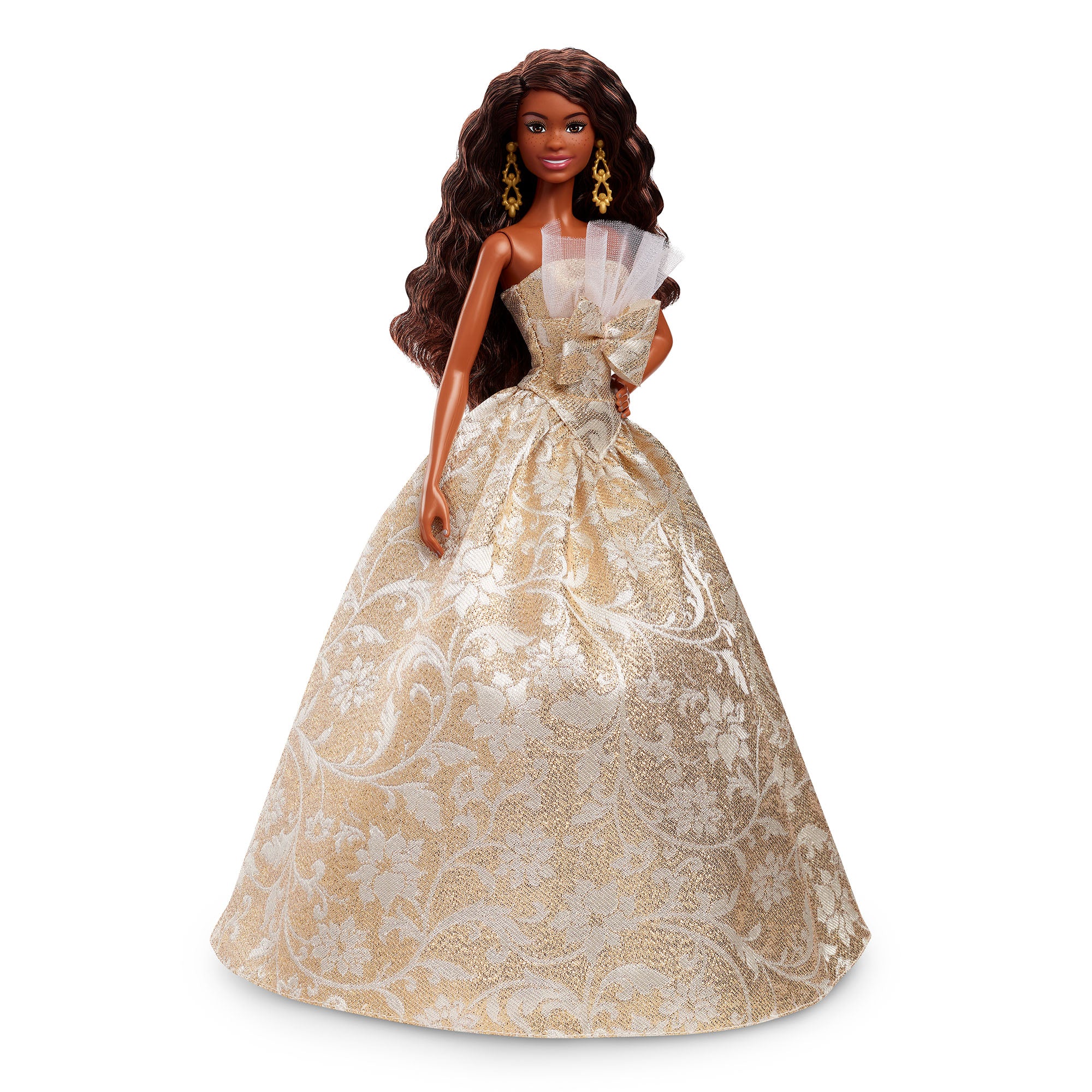 barbie with long dress Elegant long dress with feathers for Barbie doll. (OOAK)
