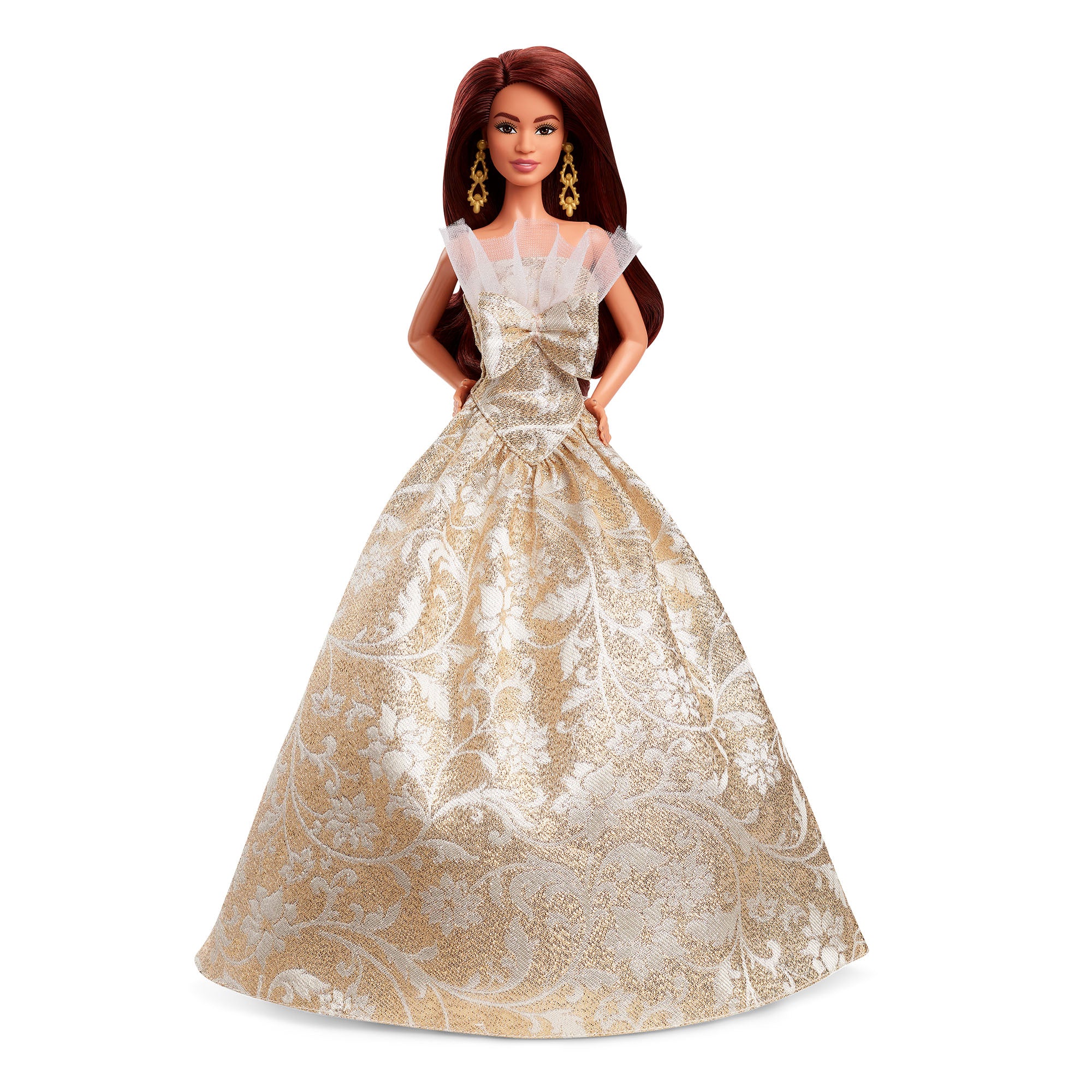holiday barbie gold dress Signature Doll Holiday Barbie 2025 32cm