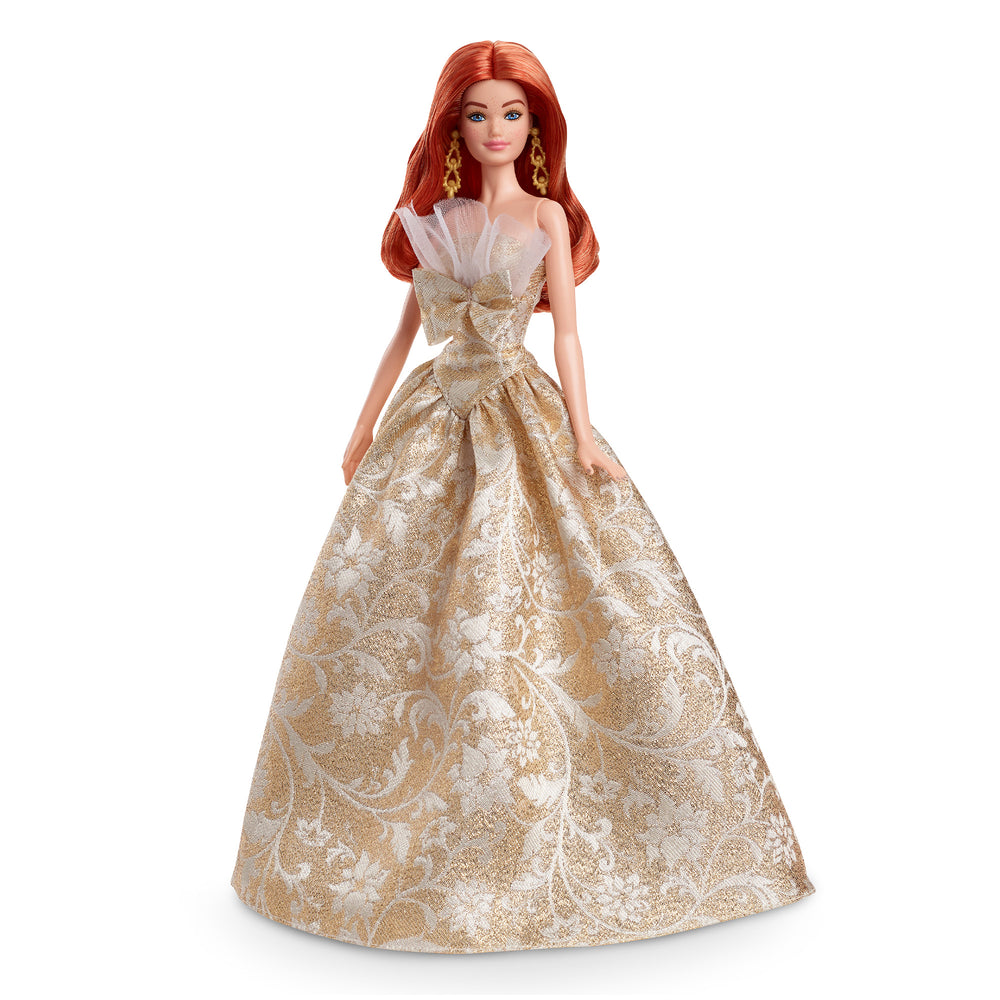 barbie with gold dress National Doll Con ICON Glimmer In Blond Dressed Doll NRFB Her silver and gold gown with detailed damask print sparkles and shines through the packaging Customized Golden Dream Barbie with