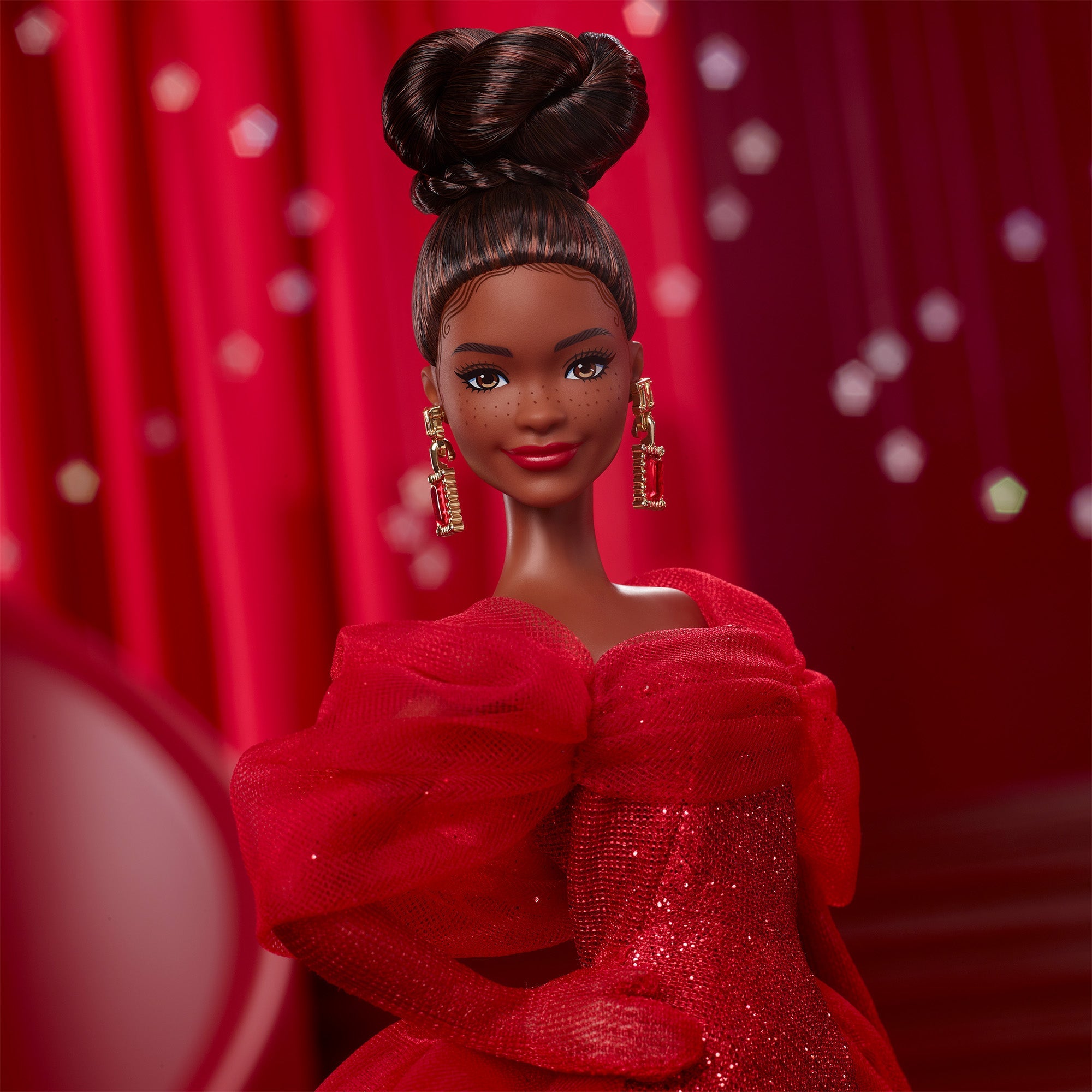 barbie with red dress Barbie Signature Doll Mattel 80th Anniversary Collectible * Blonde hair Red gown