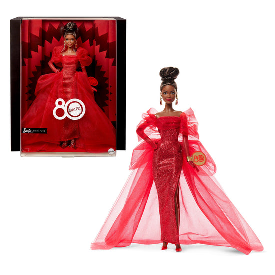Barbie Signature Mattel 80th Anniversary Doll - Brunette