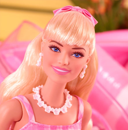 barbie in pink gingham dress Barbie The Movie Barbie in Pink Gingham Dress  Mattel Creations Australia