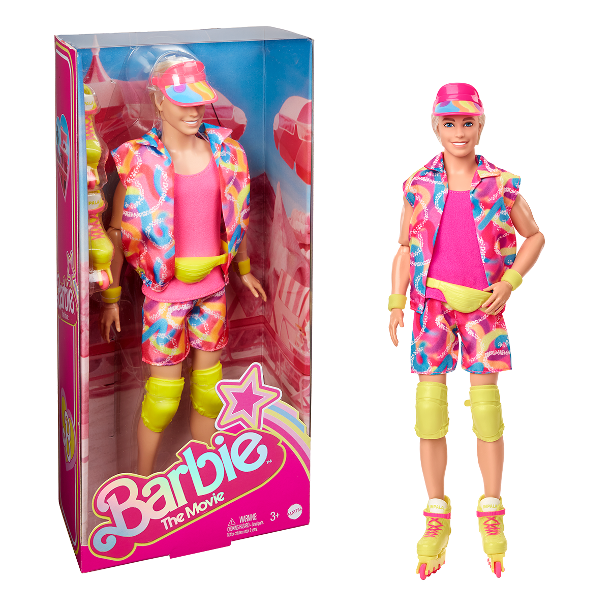 Barbie The Movie  Collectible Ken Doll in Inline Skating Outfit