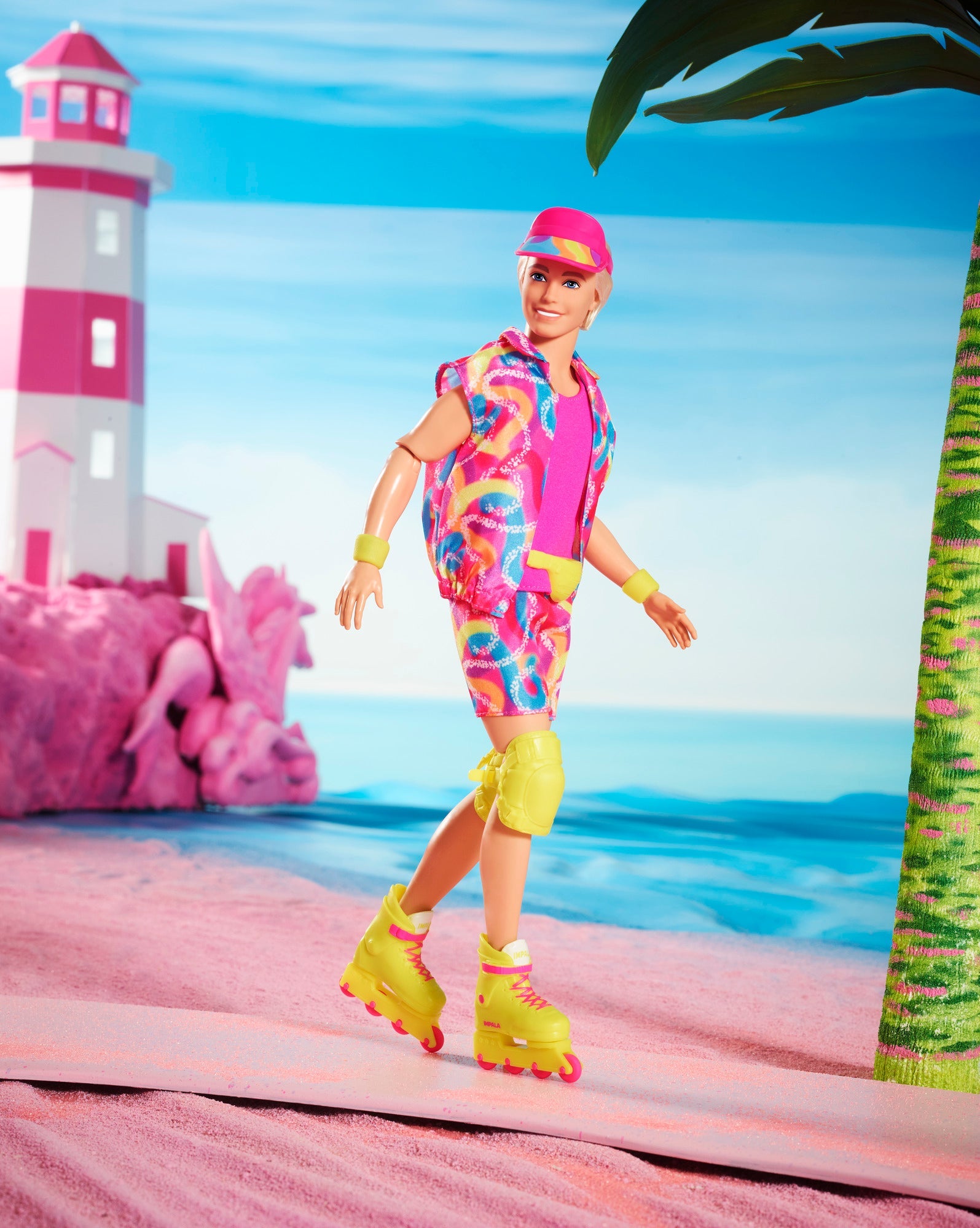 Barbie The Movie  Collectible Ken Doll in Inline Skating Outfit
