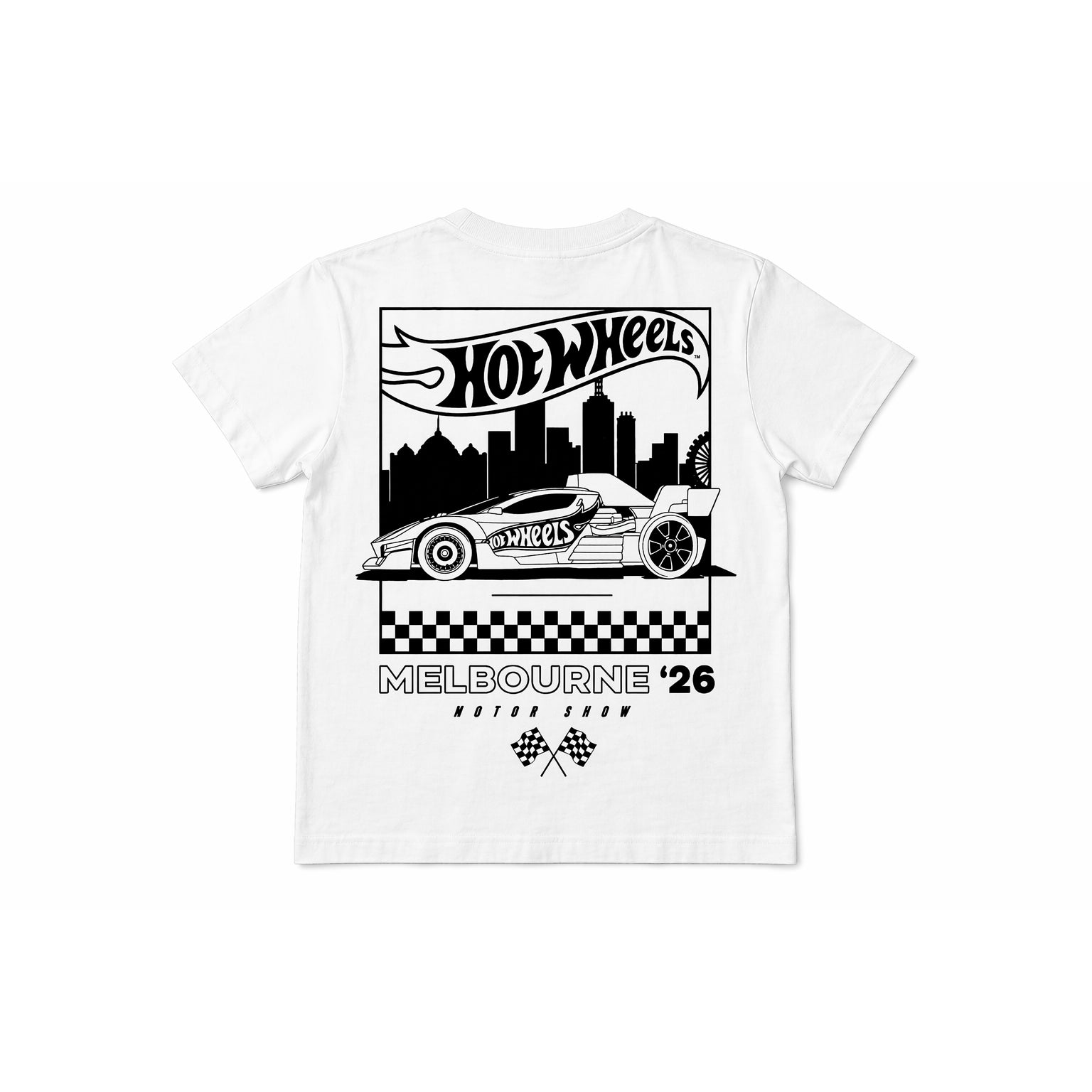 Hot Wheels Melbourne Motor Show 2026 Kids T-Shirt