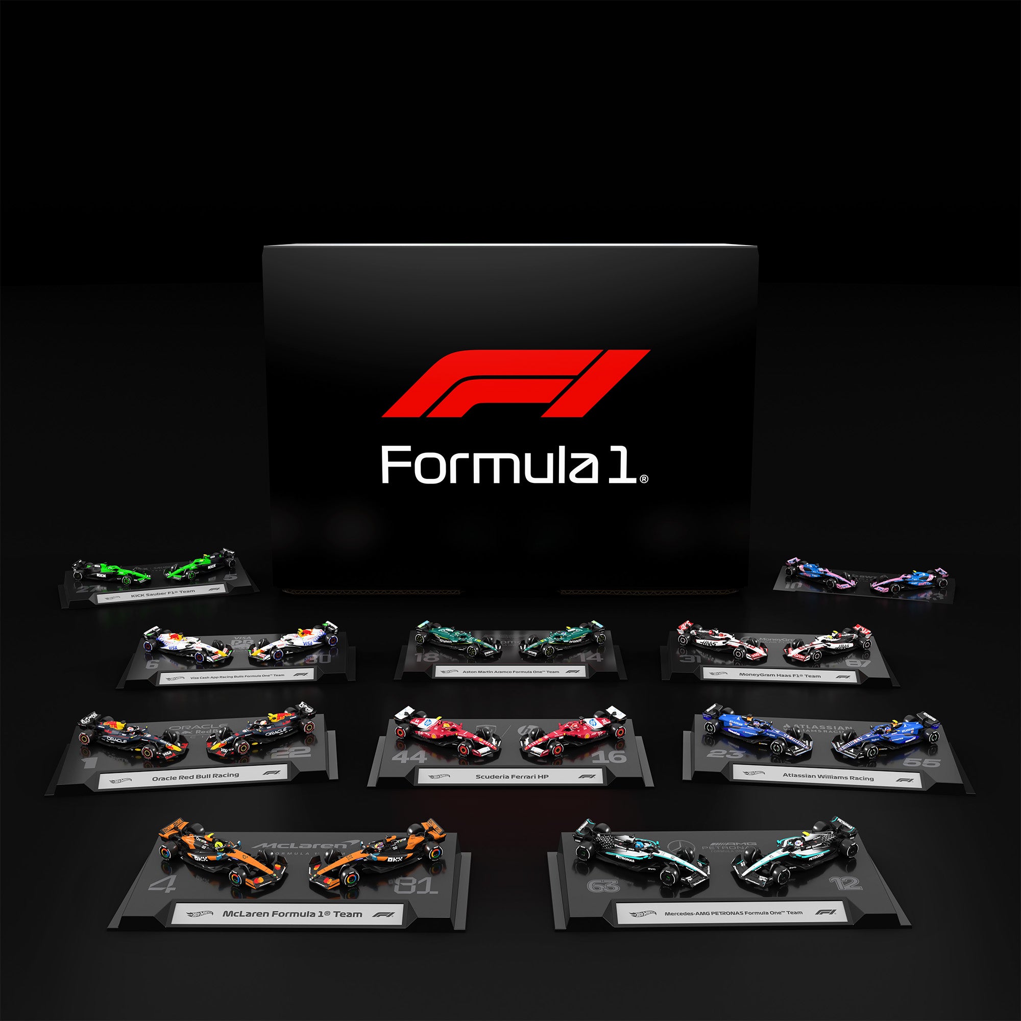 Hot Wheels® 2025 Formula 1® Team Factory-Sealed Set