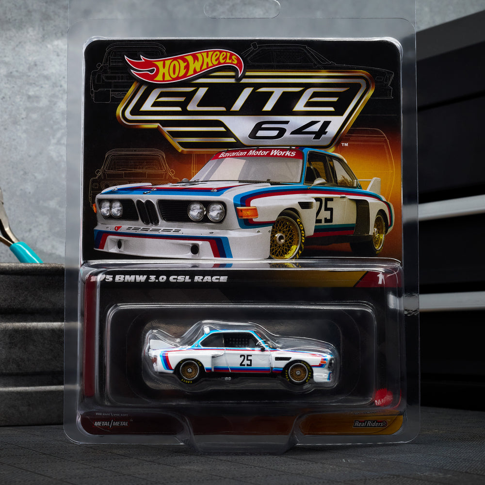 Hot Wheels Elite 64 1975 BMW 3.0 CSL Race