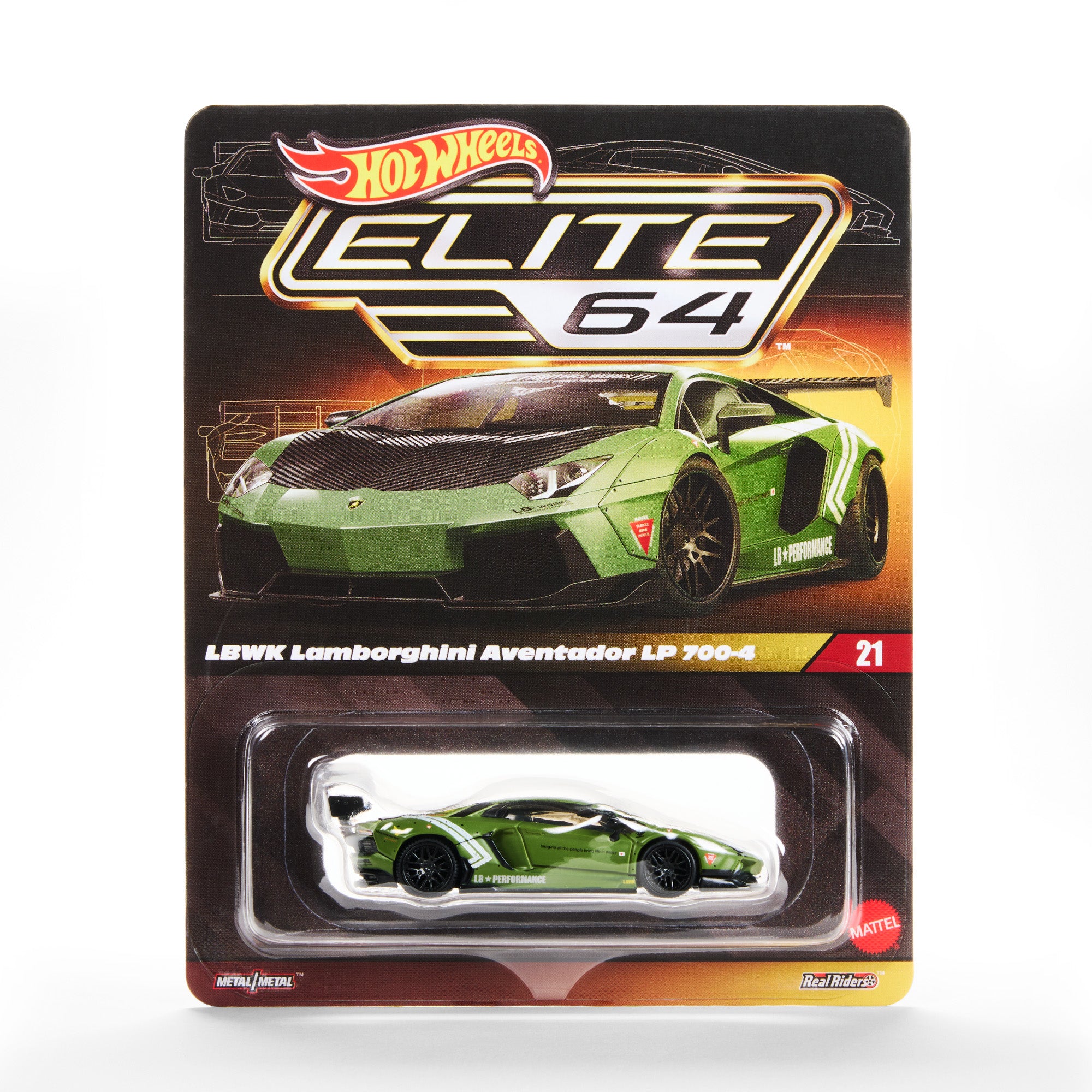 Hot Wheels Collectors Elite 64 LBWK Lamborghini Aventador LP 700-4