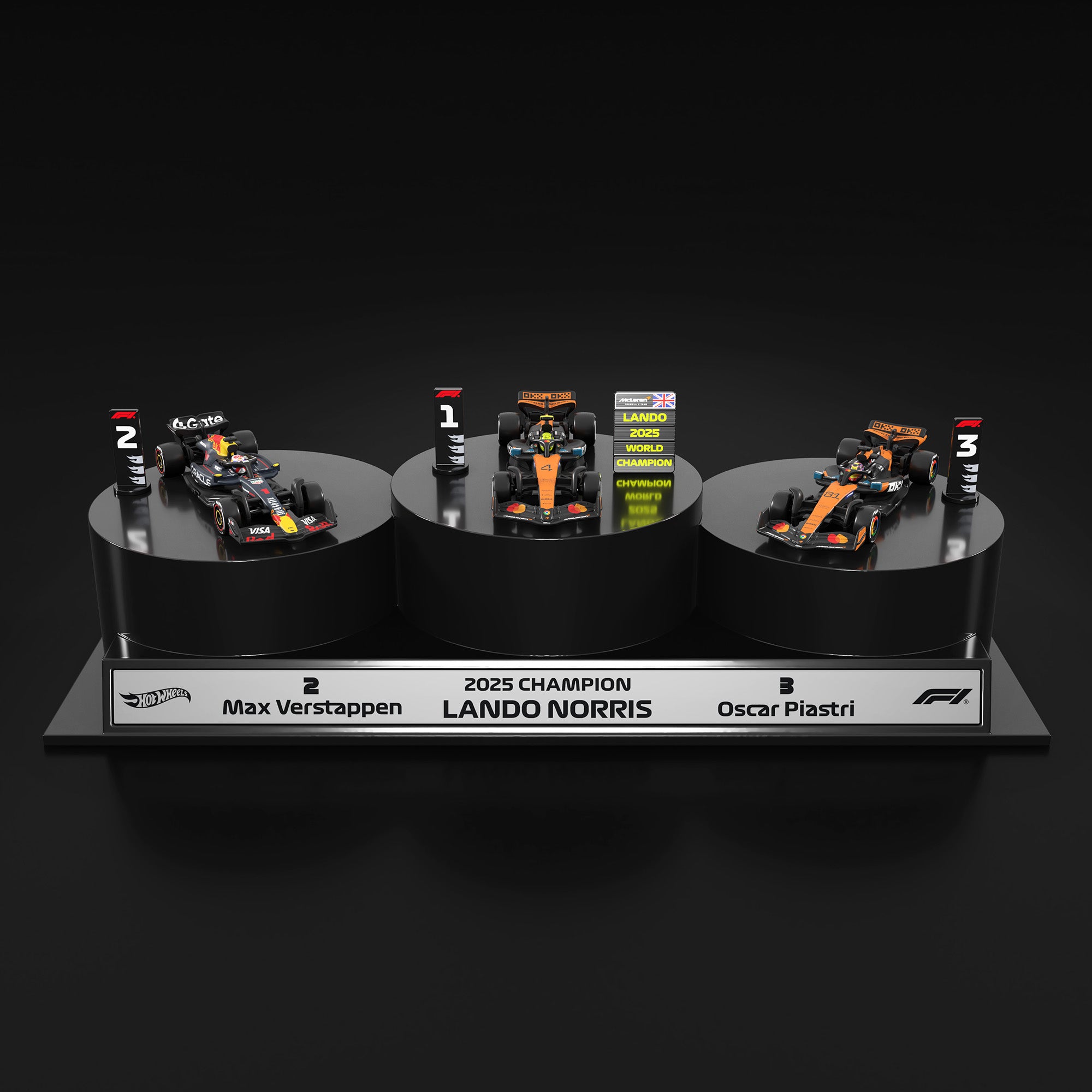 Hot Wheels® 2025 Formula 1® Podium Set