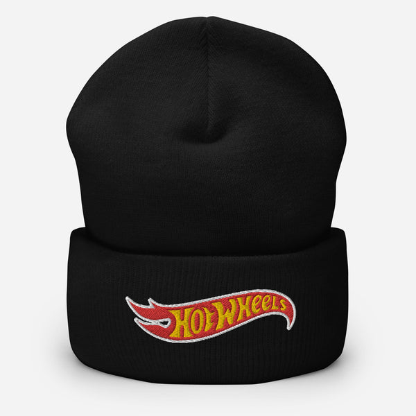 Image for Hot Wheels Black Cuffed Beanie Product