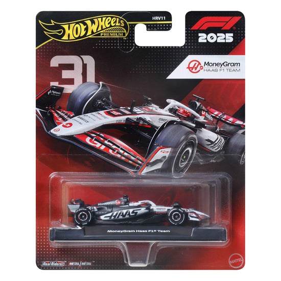 Hot Wheels Premium Collectible MoneyGram Haas F1® Team Car - Esteban Ocon