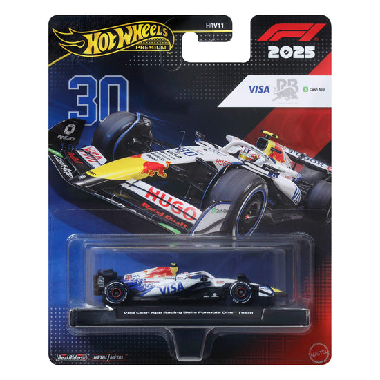 Hot Wheels Premium Collectible Visa Cash App Racing Bulls Formula One™ Team Car - Liam Lawson