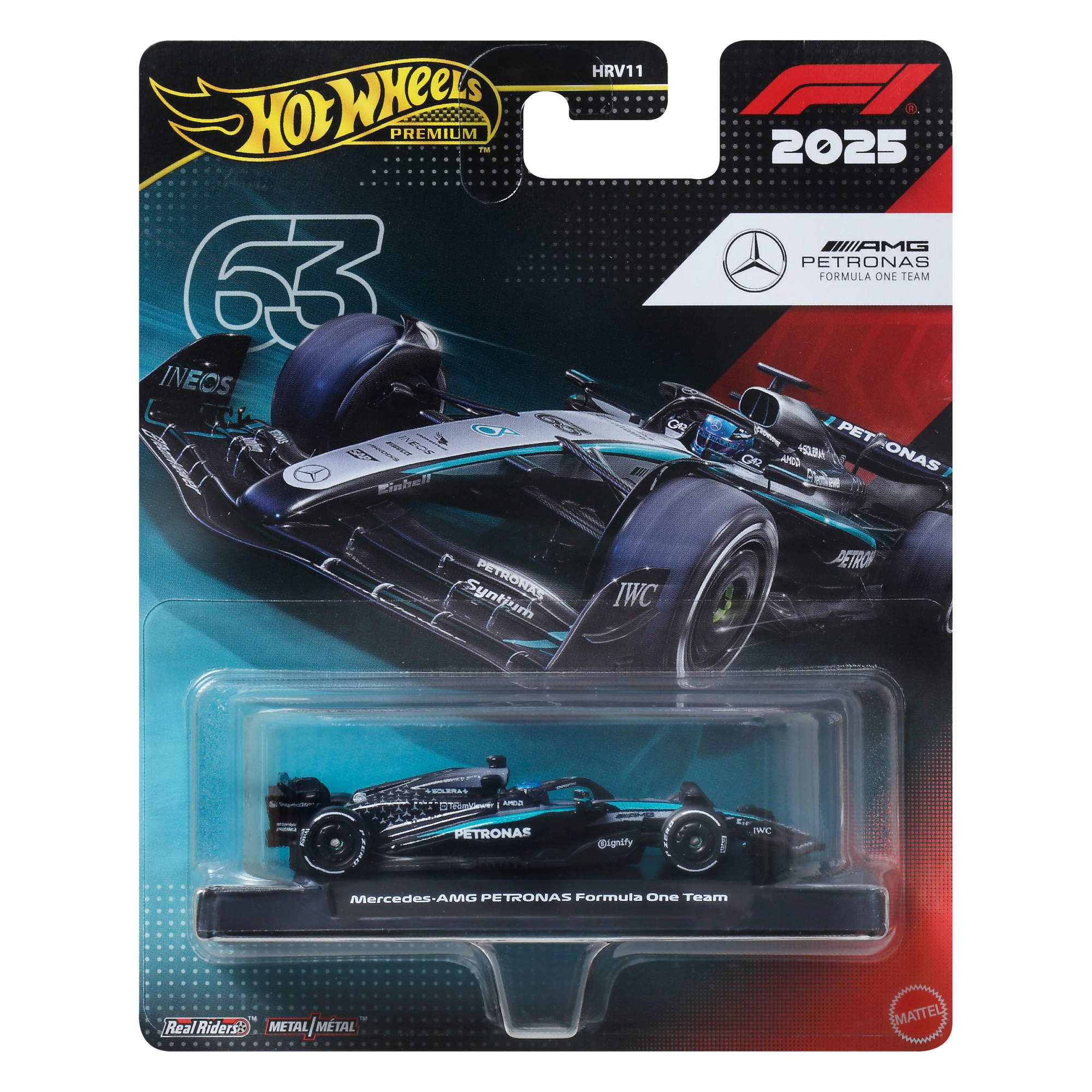Hot Wheels Premium Formula 1® Mercedes-AMG PETRONAS Formula One Team Car - George Russell