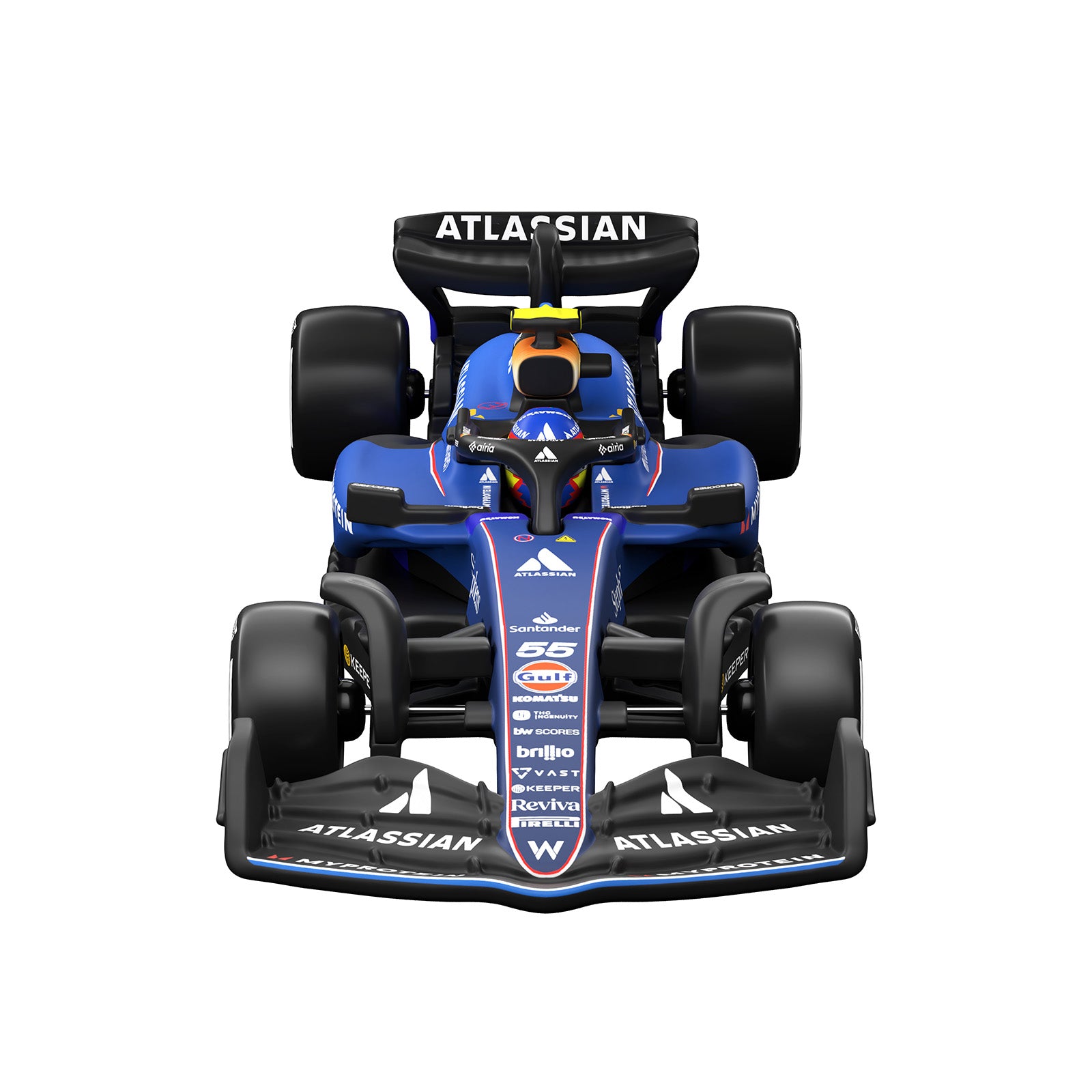 Hot Wheels Premium Collectible Atlassian Williams F1® Racing Car - Carlos Sainz