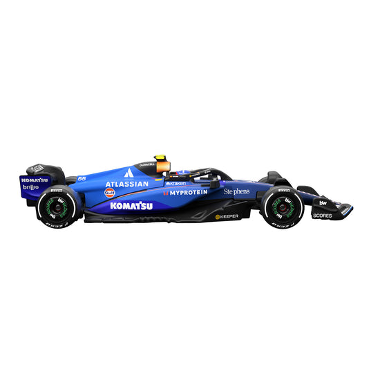 Hot Wheels Premium Collectible Atlassian Williams F1® Racing Car - Carlos Sainz