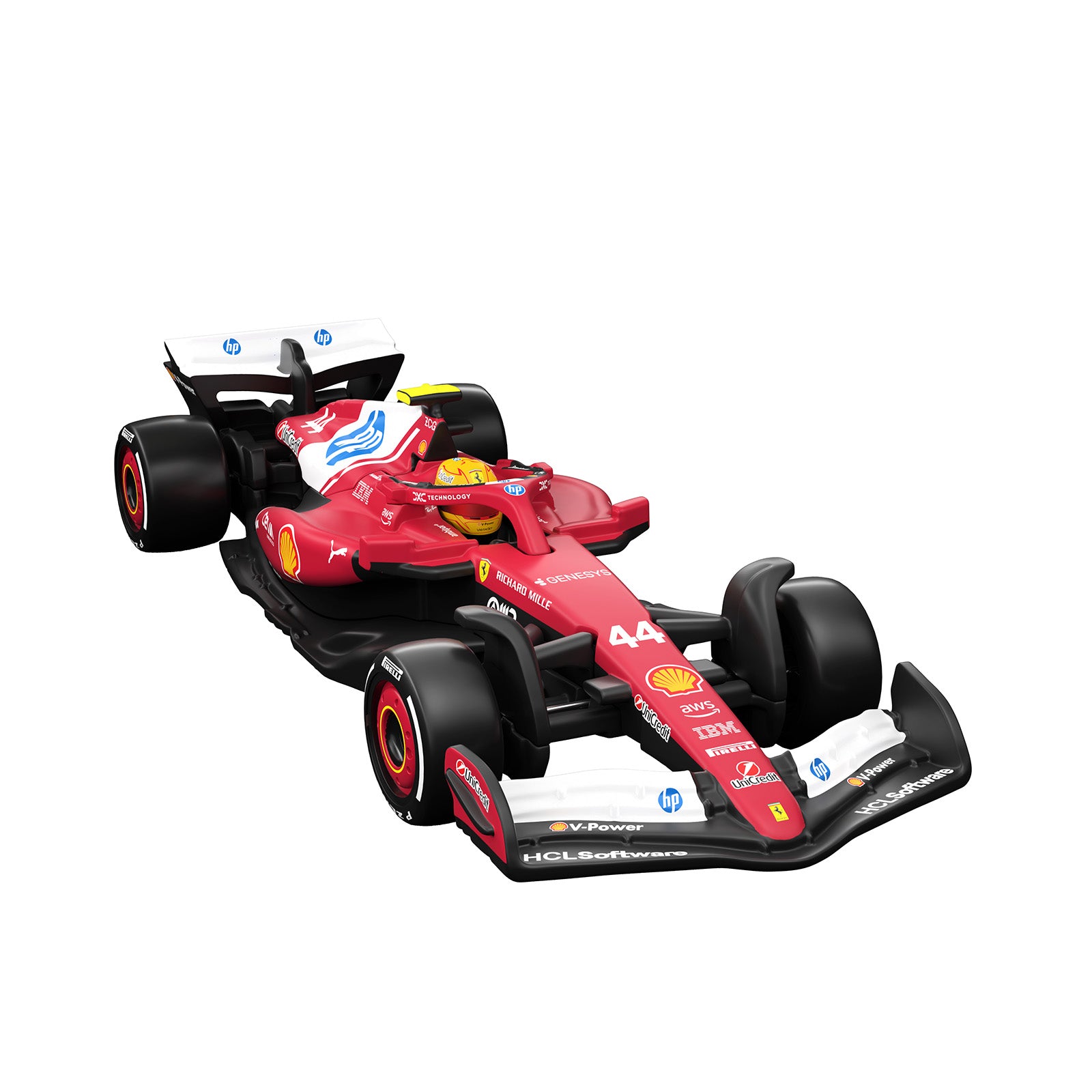 Hot Wheels Premium Collectible Scuderia Ferrari HP Car - Lewis Hamilton