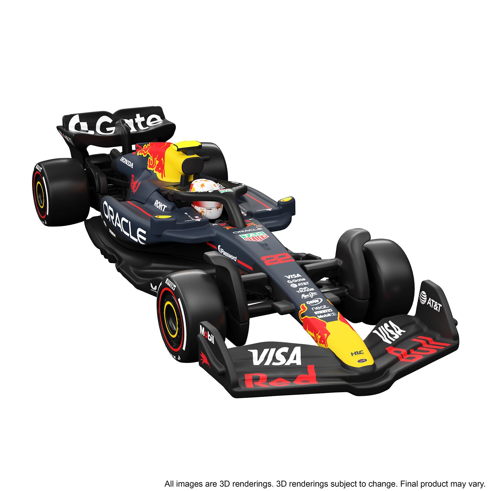 Hot Wheels Premium Collectible Oracle Red Bull Racing Team Car - Yuki Tsunoda