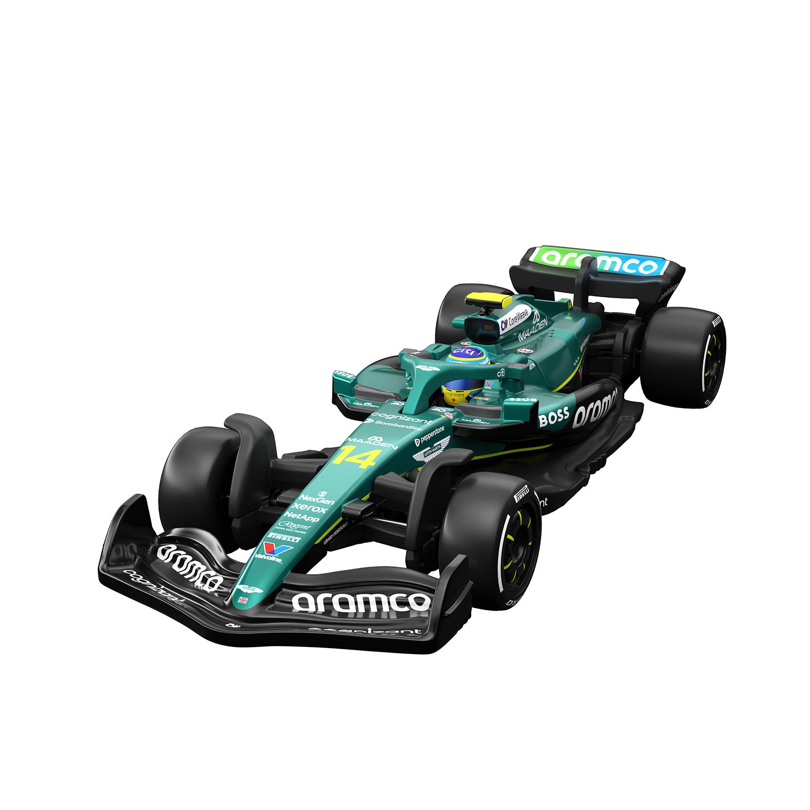 Hot Wheels Premium Collectible Aston Martin Aramco Formula One™ Team Car - Fernando Alonso