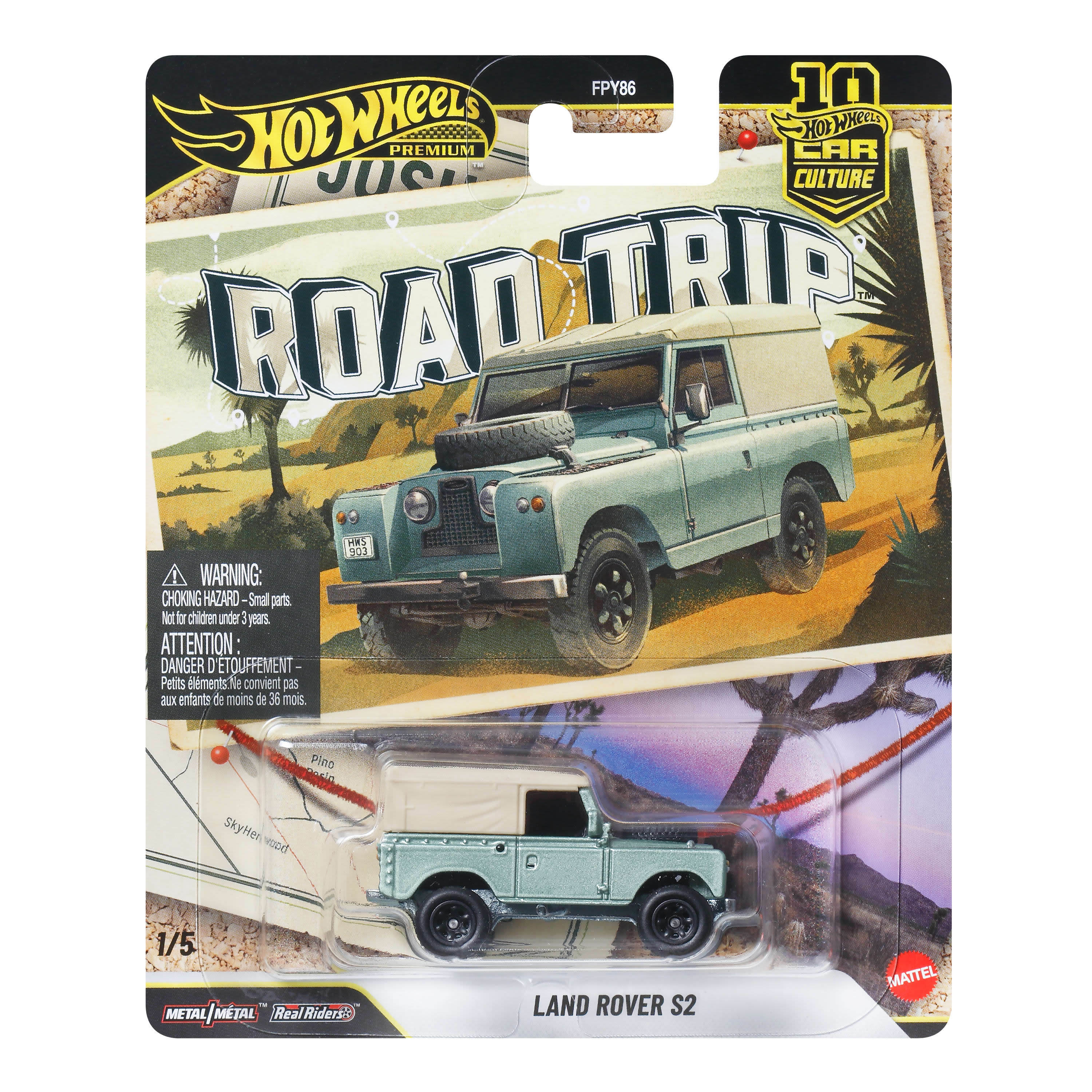 Bundle: Hot Wheels Car Culture Premium 1:64 Scale Die-Cast Toy Road Trip Mix