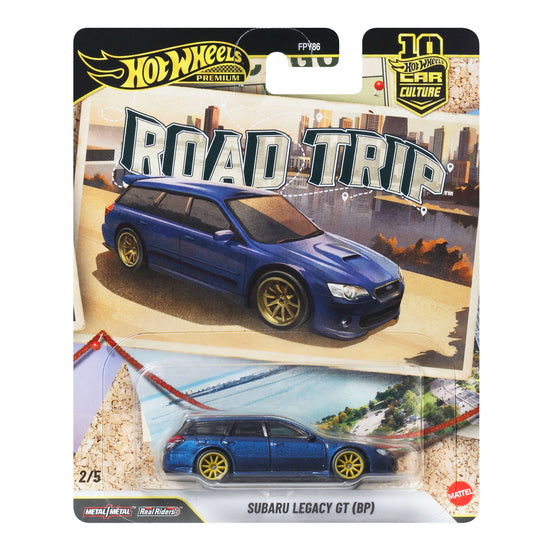 Bundle: Hot Wheels Car Culture Premium 1:64 Scale Die-Cast Toy Road Trip Mix