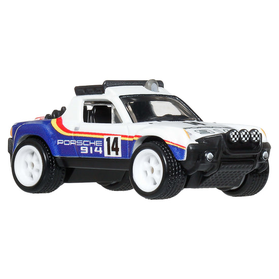 Hot Wheels Car Culture Premium 1:64 Scale Die-Cast Toy Porsche 914 Safari, Thrill Climbers