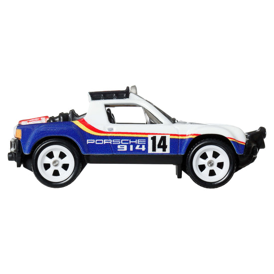 Hot Wheels Car Culture Premium 1:64 Scale Die-Cast Toy Porsche 914 Safari, Thrill Climbers