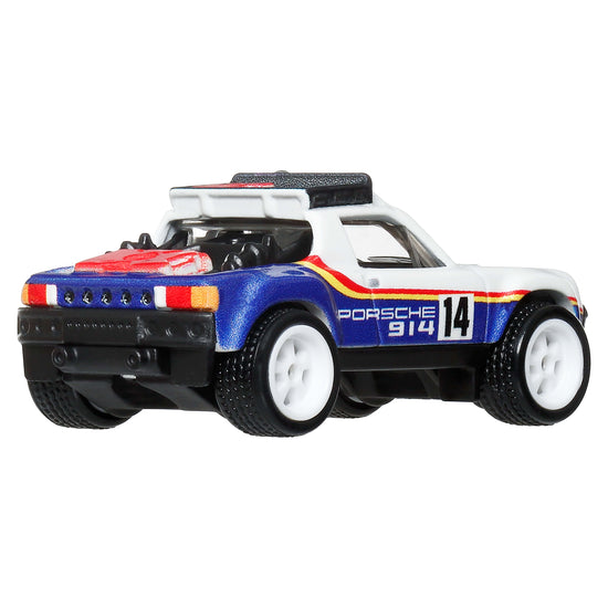 Hot Wheels Car Culture Premium 1:64 Scale Die-Cast Toy Porsche 914 Safari, Thrill Climbers