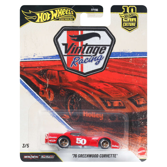 Hot Wheels Car Culture Premium 1:64 Scale Die-Cast ’76 Greenwood Corvette