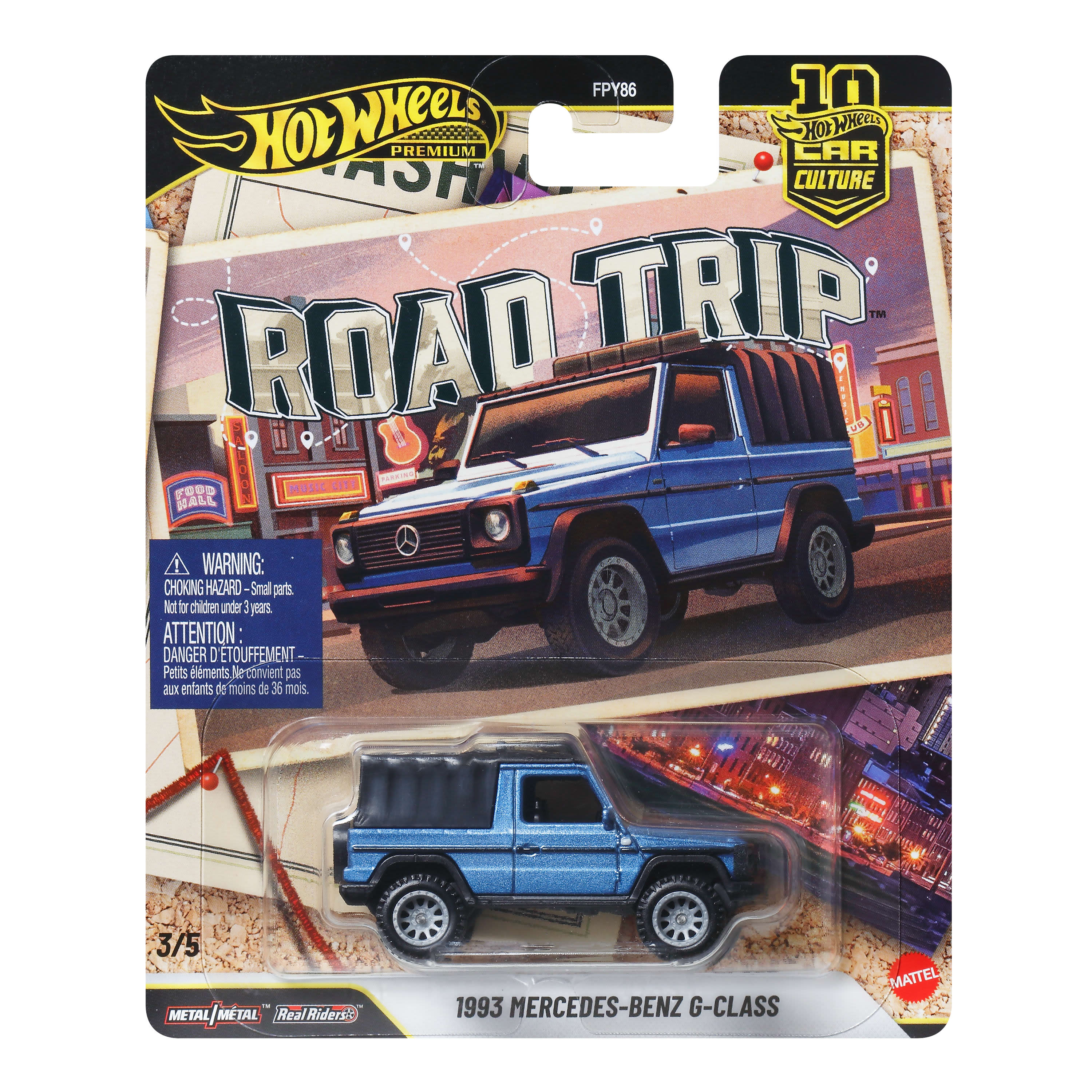 Bundle: Hot Wheels Car Culture Premium 1:64 Scale Die-Cast Toy Road Trip Mix