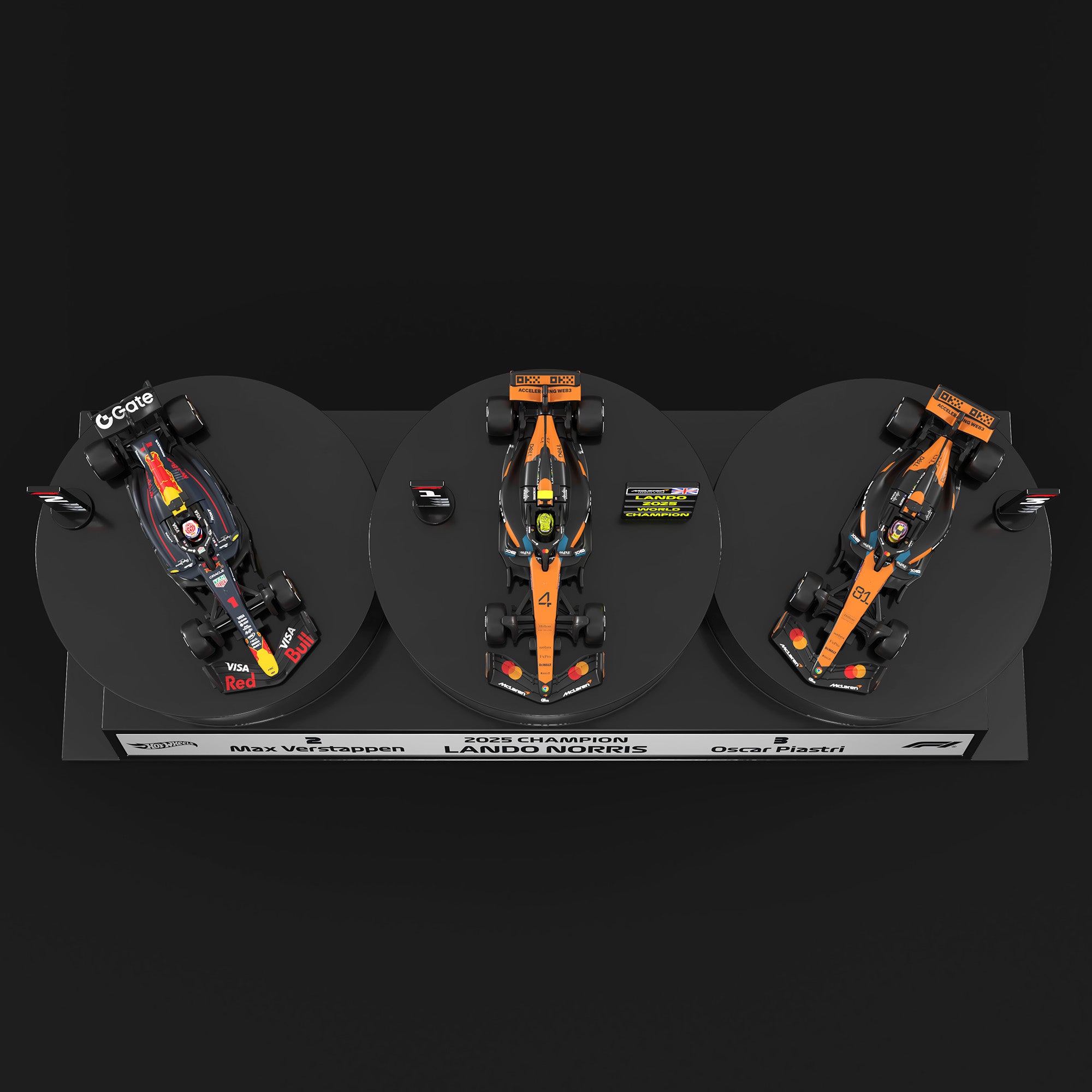 Hot Wheels® 2025 Formula 1® Podium Set