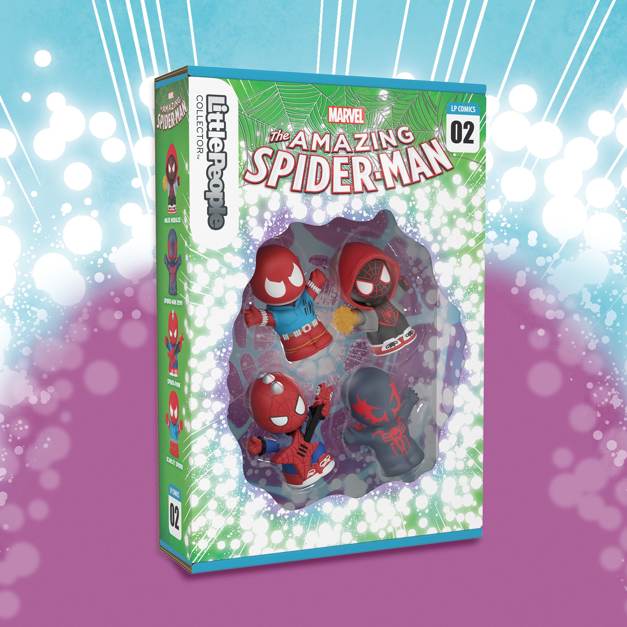 Bundle: Little People Collector Marvel Spider-Man Figure Sets: Issue 1 & 2