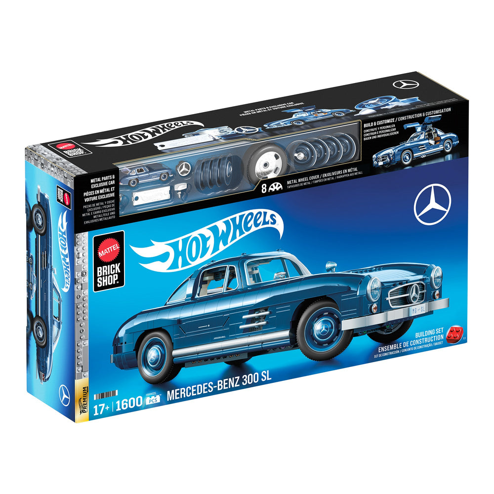 Mattel Brick Shop Hot Wheels Mercedes-Benz 300 SL Building Set – Mattel ...