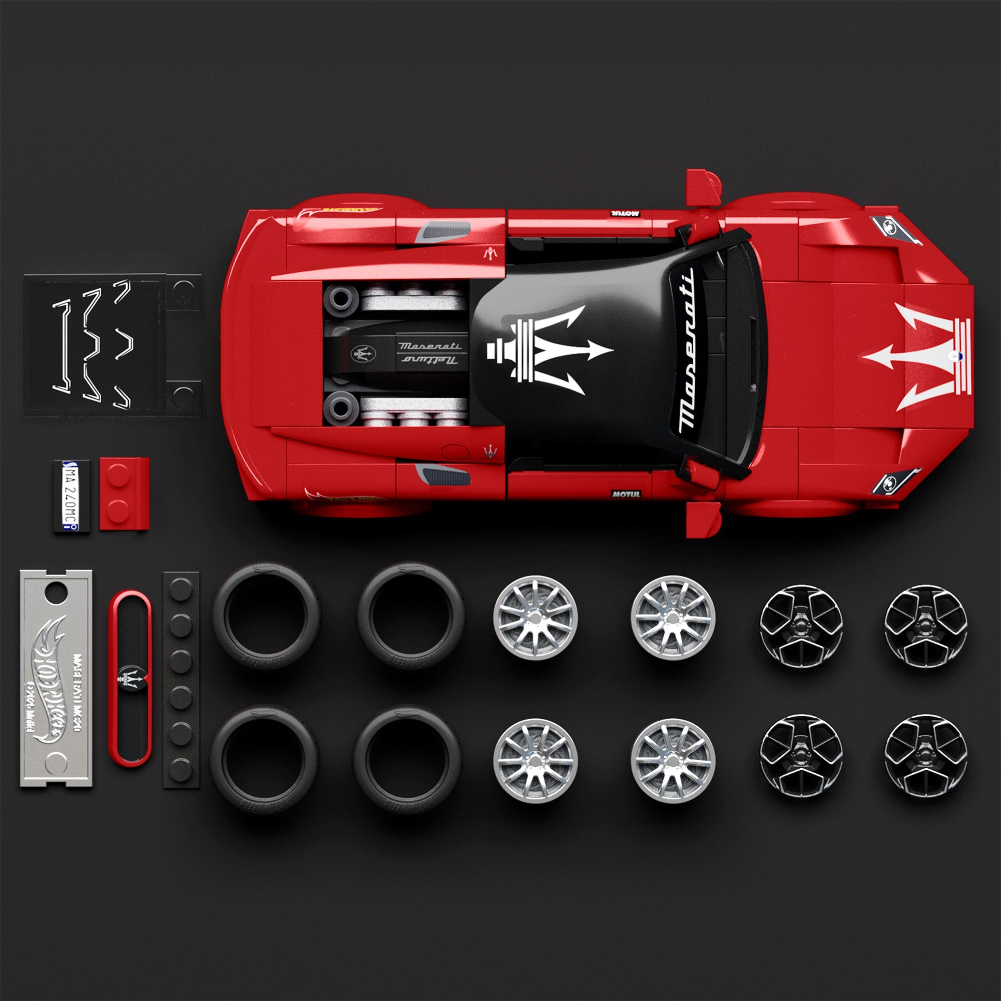 Mattel Brick Shop Hot Wheels Maserati MC20 Building Set