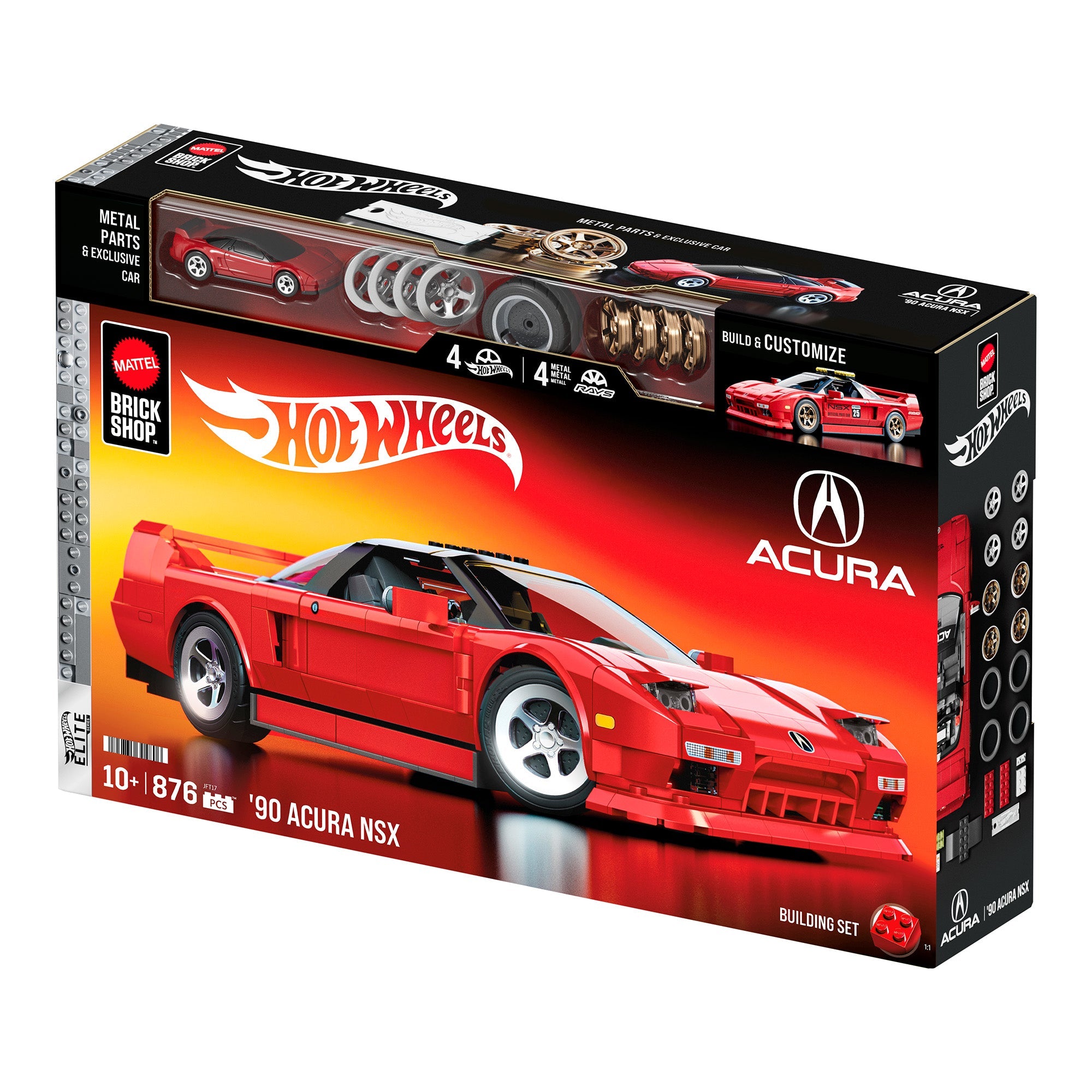 Mattel Brick Shop Hot Wheels ’90 Acura NSX Building Set – Mattel ...