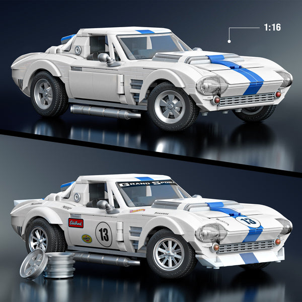 Image for Mattel Brick Shop Hot Wheels Corvette Grand Sport Building Set Product