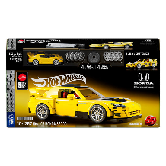 Mattel Brick Shop Hot Wheels Honda S2000 Building Collectible Set