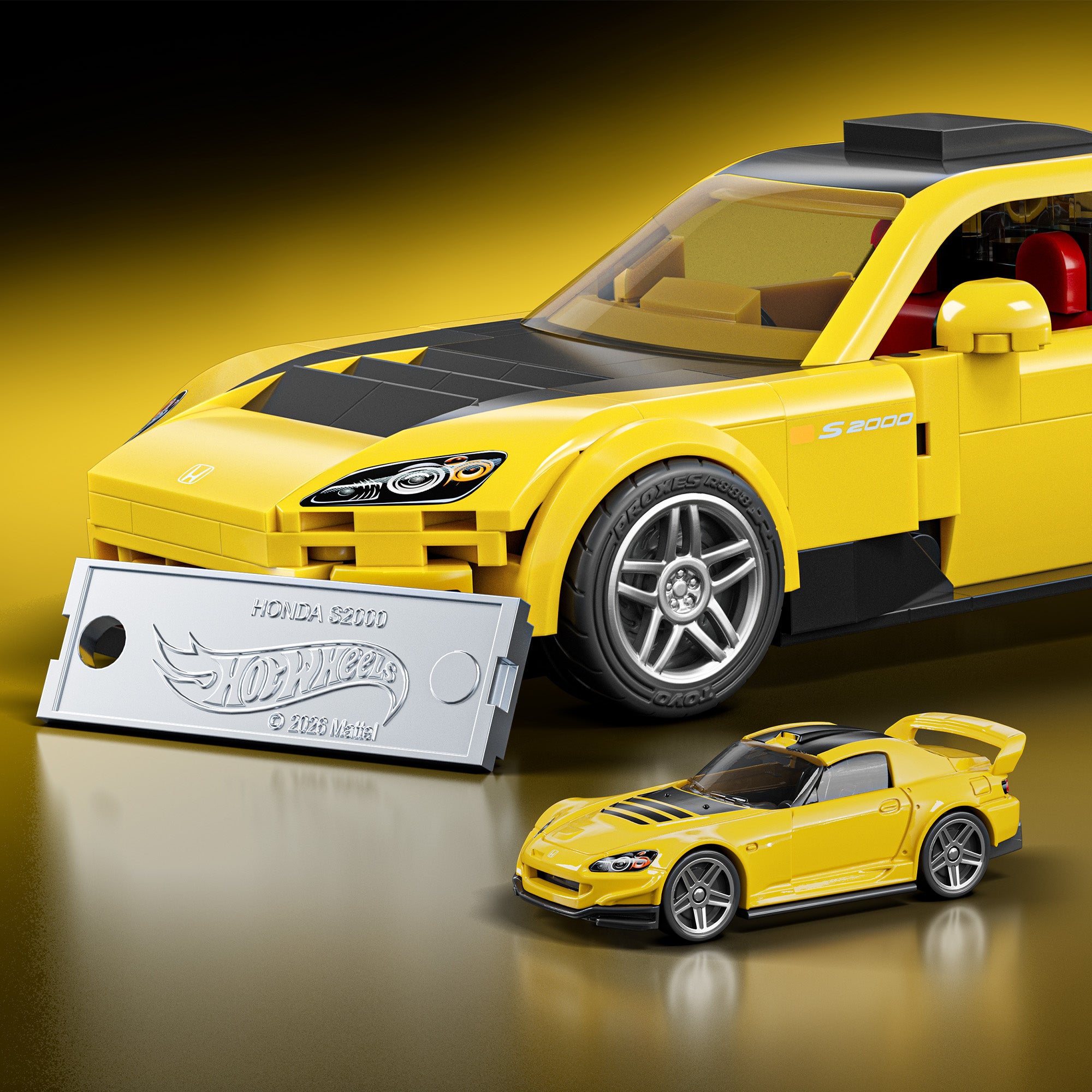 Mattel Brick Shop Hot Wheels Honda S2000 Building Collectible Set