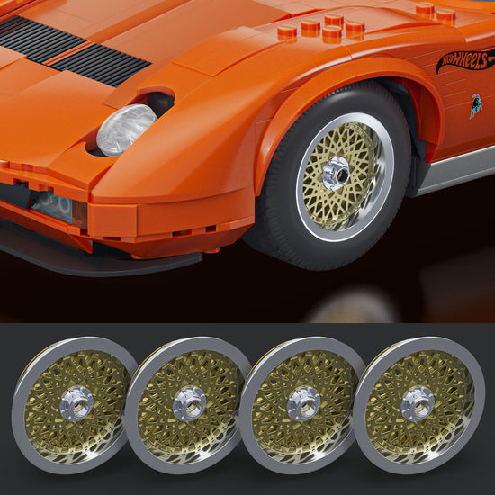 Mattel Brick Shop x Hot Wheels Lamborghini Miura P400 SV Building Collectible Set