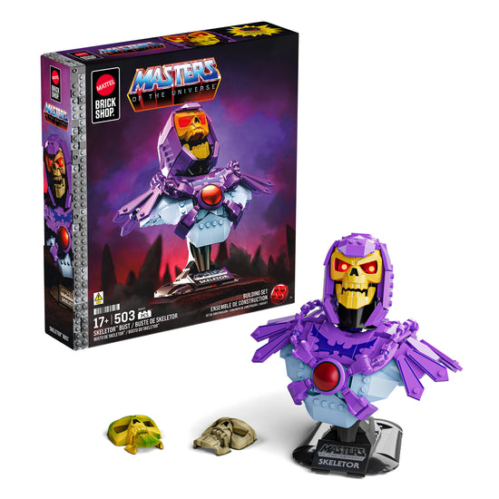 Mattel Brick Shop x Masters of the Universe Buildable Skeletor Bust