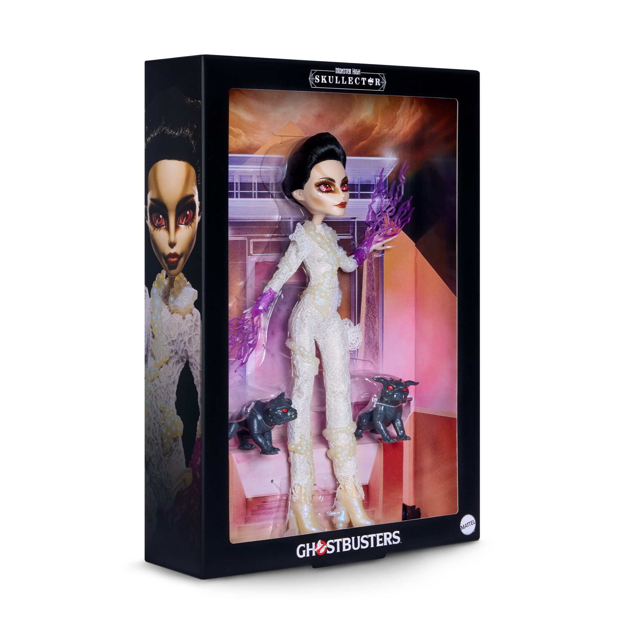 Monster High Skullector Ghostbusters Gozer Doll With Terror Dogs