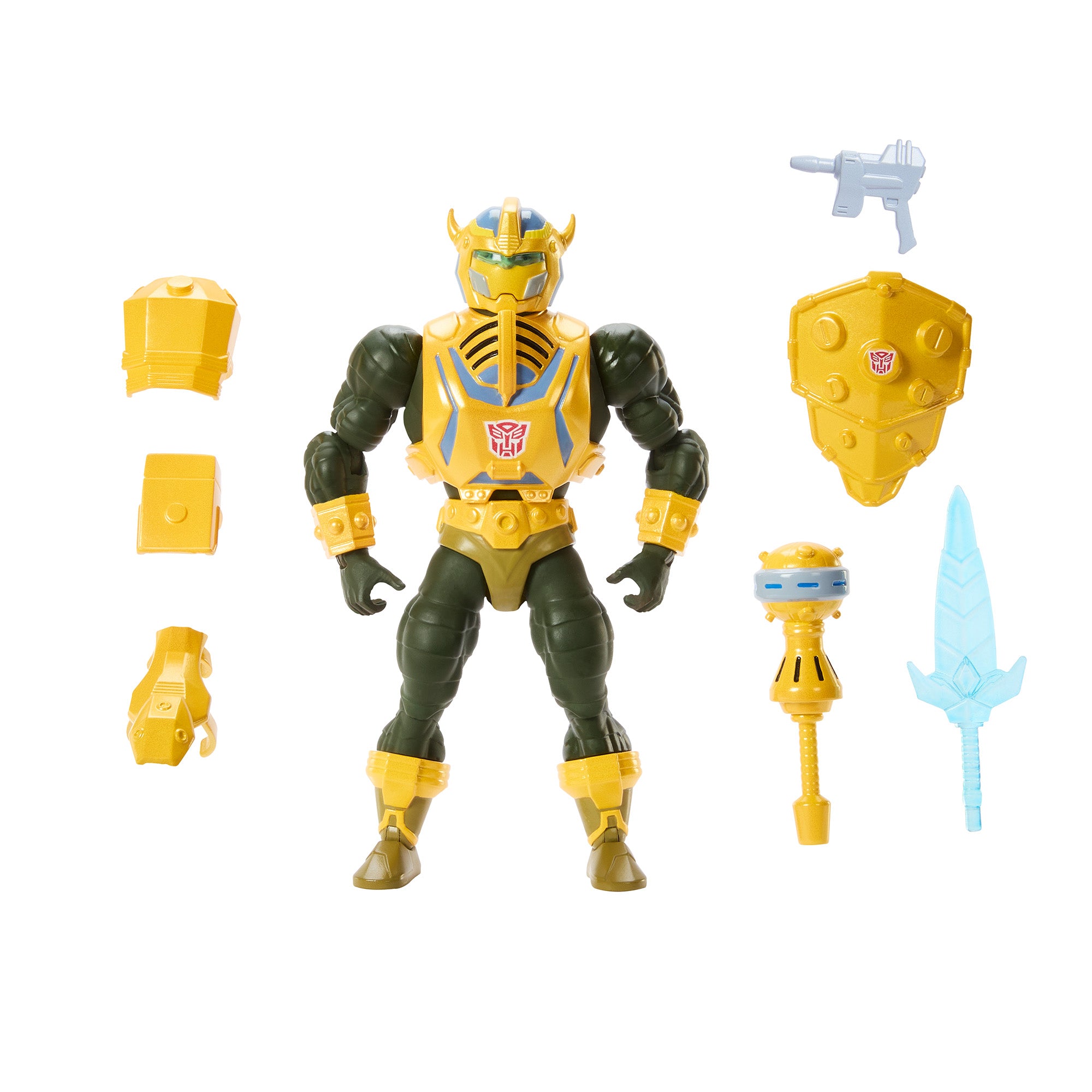 Masters of the Universe x Transformers Bumblebee Armor Man-At-Arms Action Figure