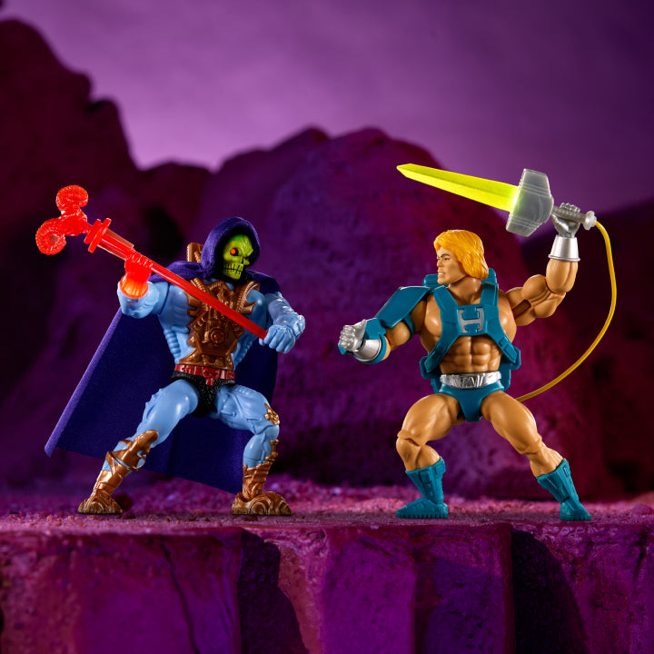 Bundle: Masters of the Universe Origins Deluxe He-Man & Skeletor Good vs. Evil Laser