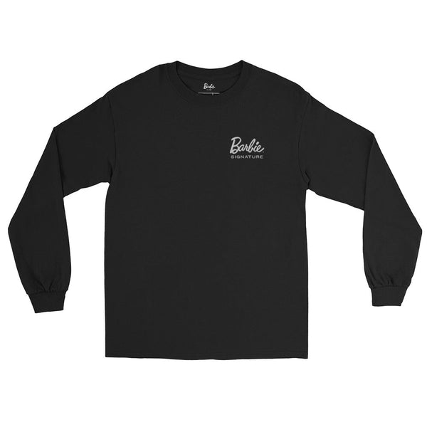 Image for Barbie Signature Logo Black Long Sleeve Shirt Product