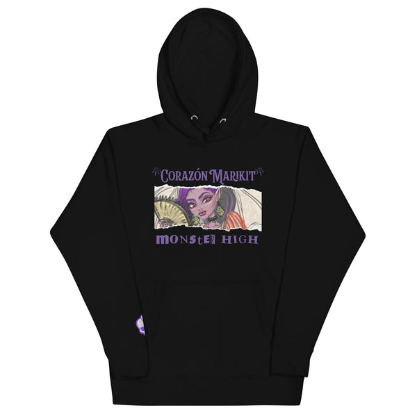 Image for Monster High Corazon Marikit Black Hoodie Product