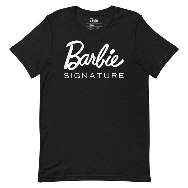Image for Barbie Signature Logo Unisex Black T-Shirt Product